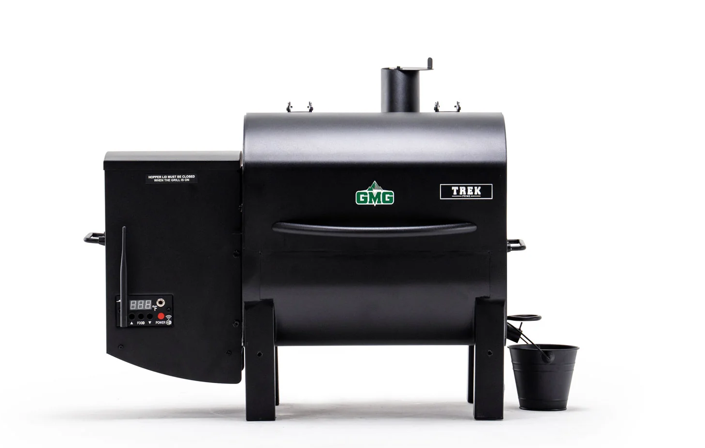 Portable pellet grill setup for outdoor cooking