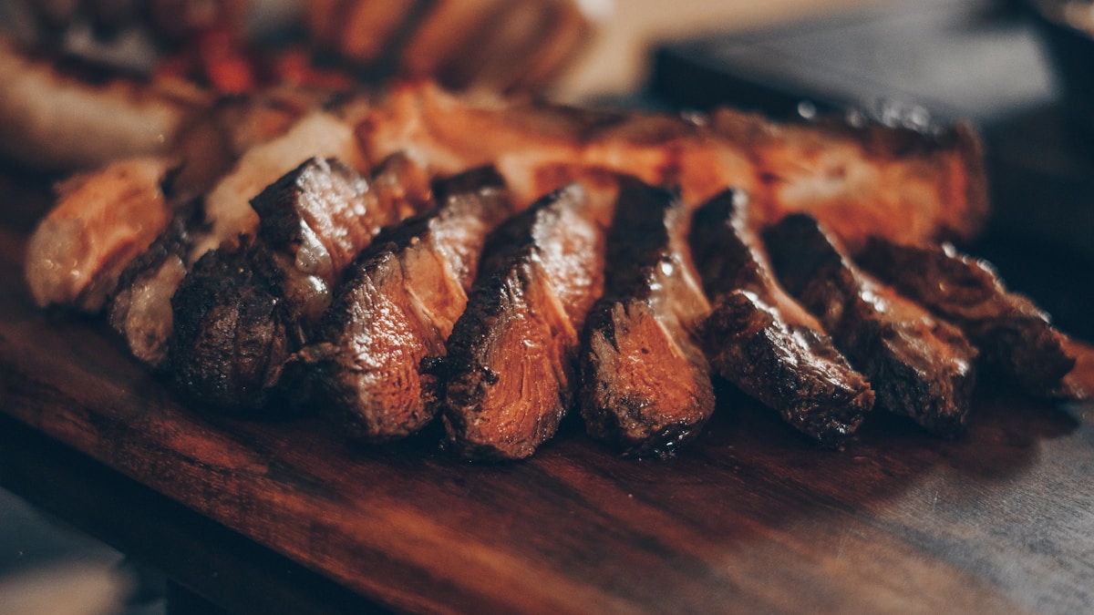 Outdoor grill with smoke rising during a BBQ cook