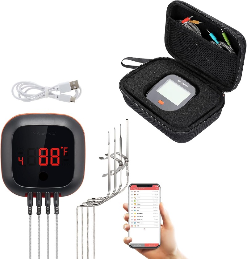 Inkbird IBT-4XS Bluetooth 4-probe wireless thermometer